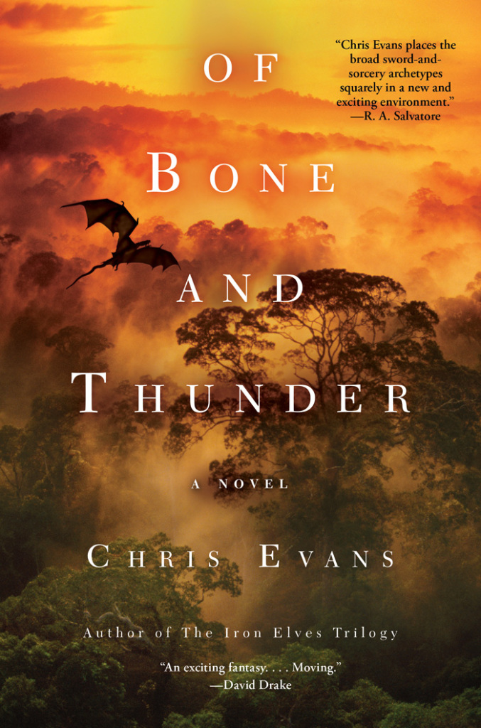 Book cover of Of Bone And Thunder by Chris Evans